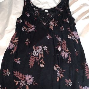 Extra Small Floral Mudd Tank Top